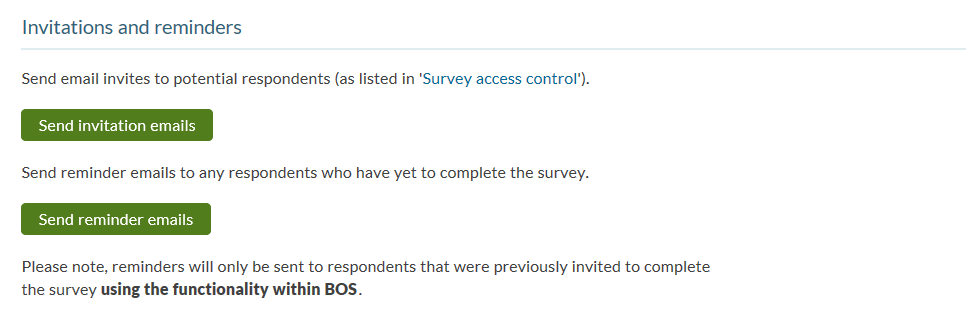 Email Survey Invitations