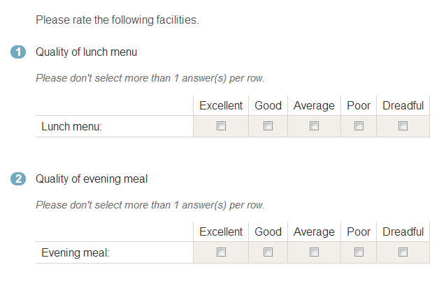 Screen shot of a multiple choice question with explicit labeling